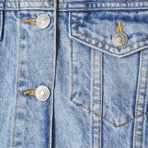 Mango Denim Vest Pockets New - Picture 5 of 8